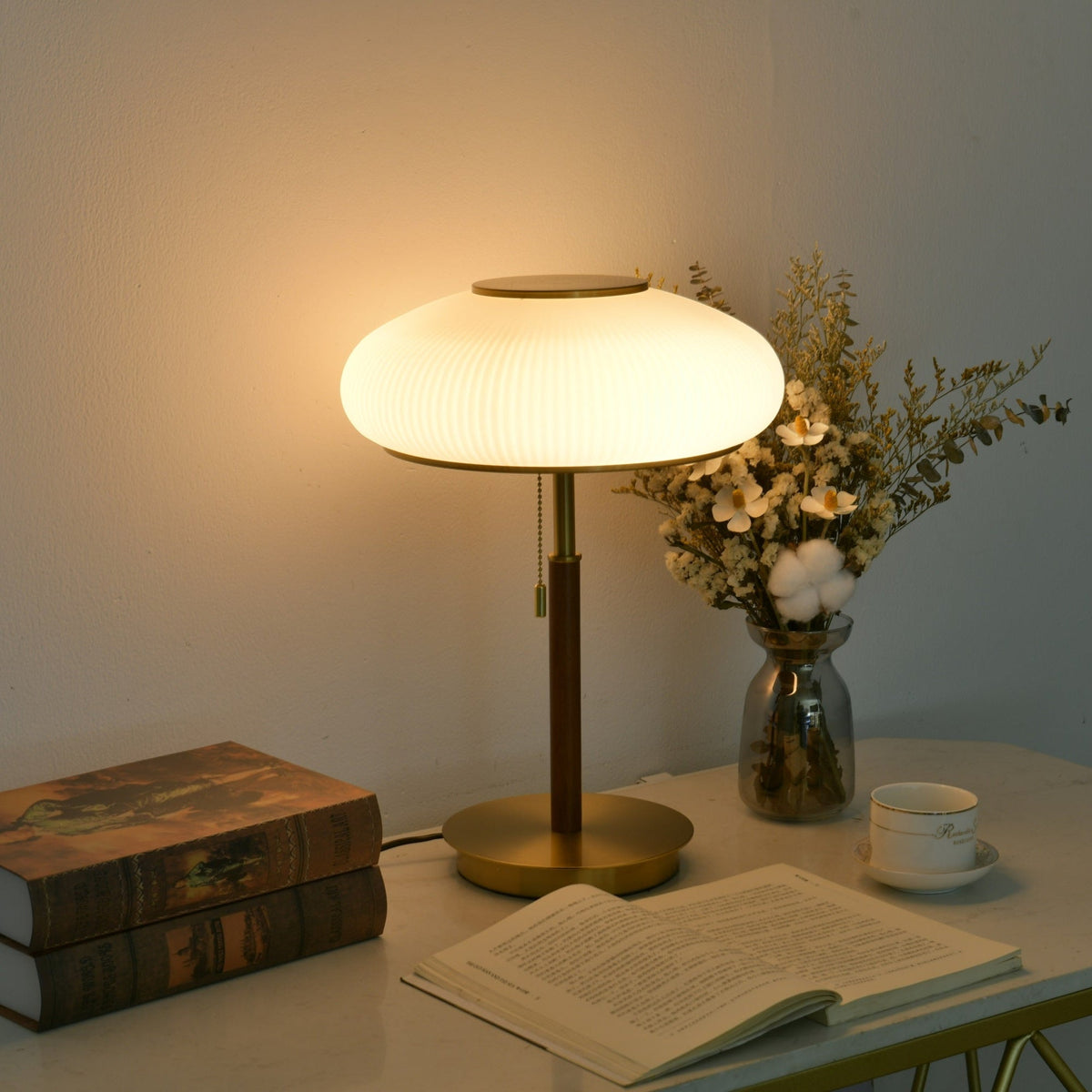 Dex lámpara de mesa moderna de vidrio