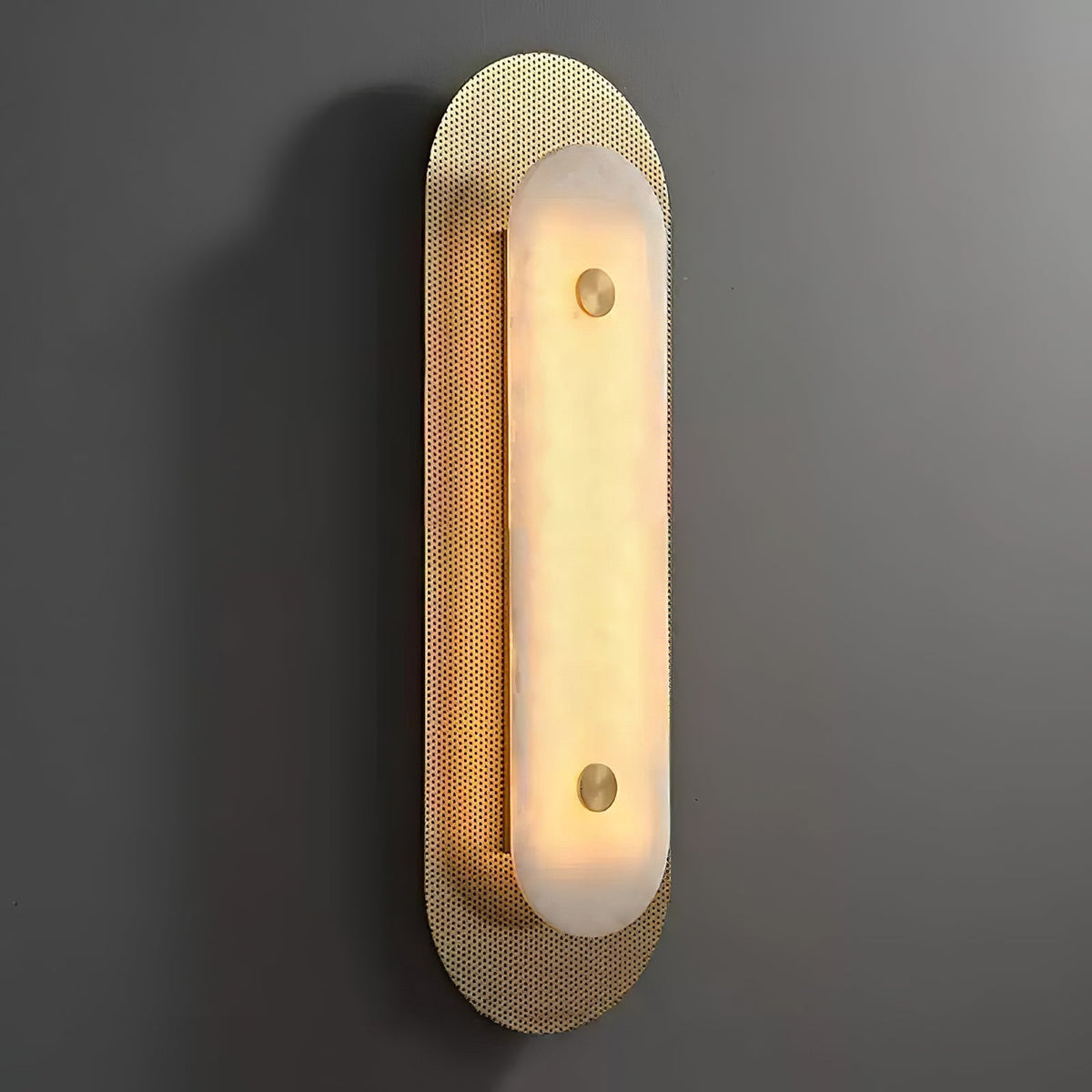 Celaeeth aplique de pared ovalado en alabastro
