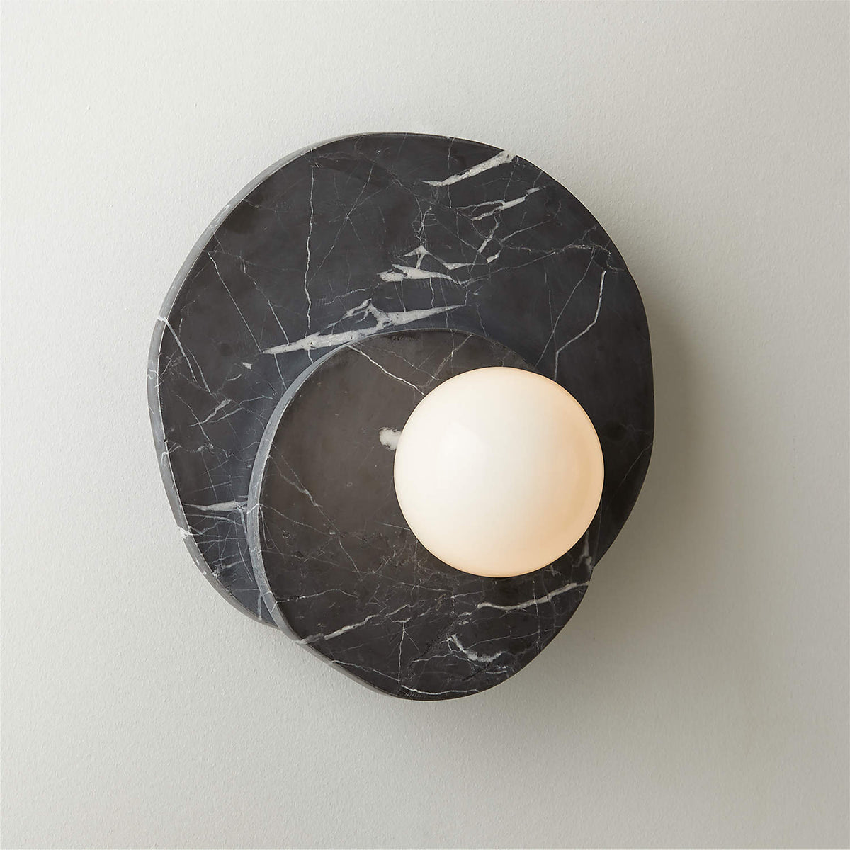 Astr aplique de pared moderno minimalista único de piedra y vidrio