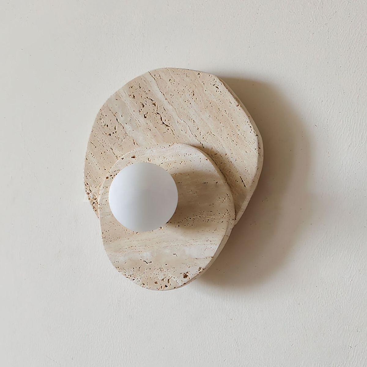 Astr aplique de pared moderno minimalista único de piedra y vidrio