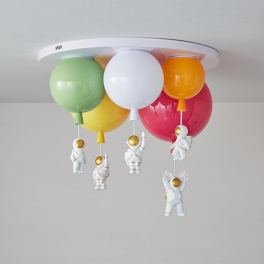Lumanelle lámpara de techo Astronaut Glossy Balloon para habitación infantil