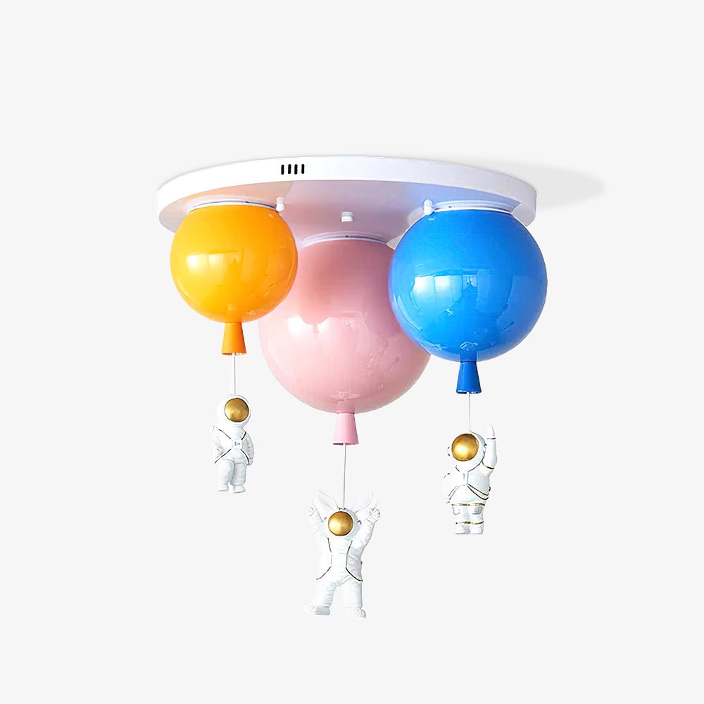 Lumanelle lámpara de techo Astronaut Glossy Balloon para habitación infantil