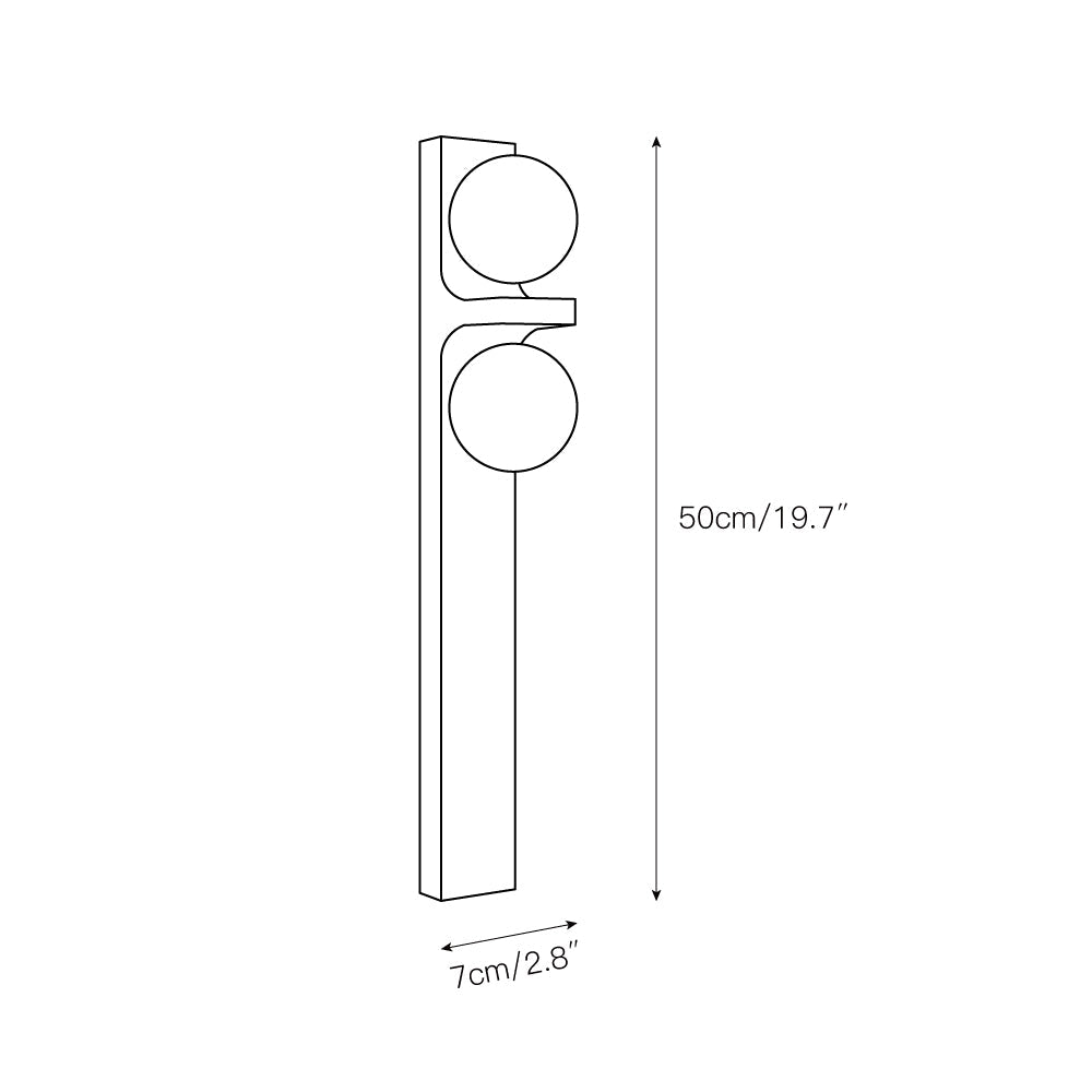 Eirikuvys aplique de pared moderno minimalista de travertino