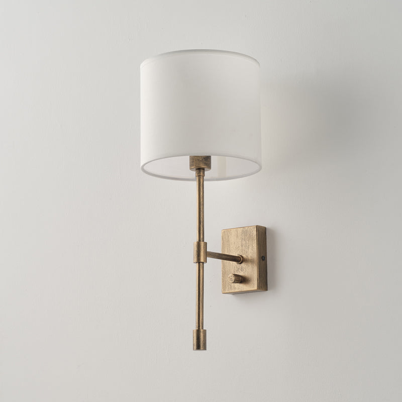 Eirikuvyo aplique de pared moderno minimalista de metal y tela