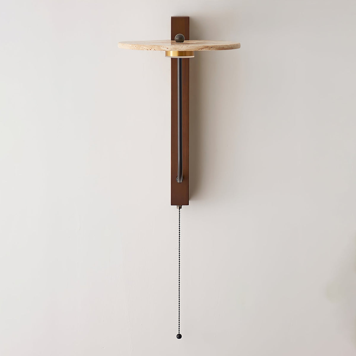 Viphayra aplique de pared con brazo articulado en travertino