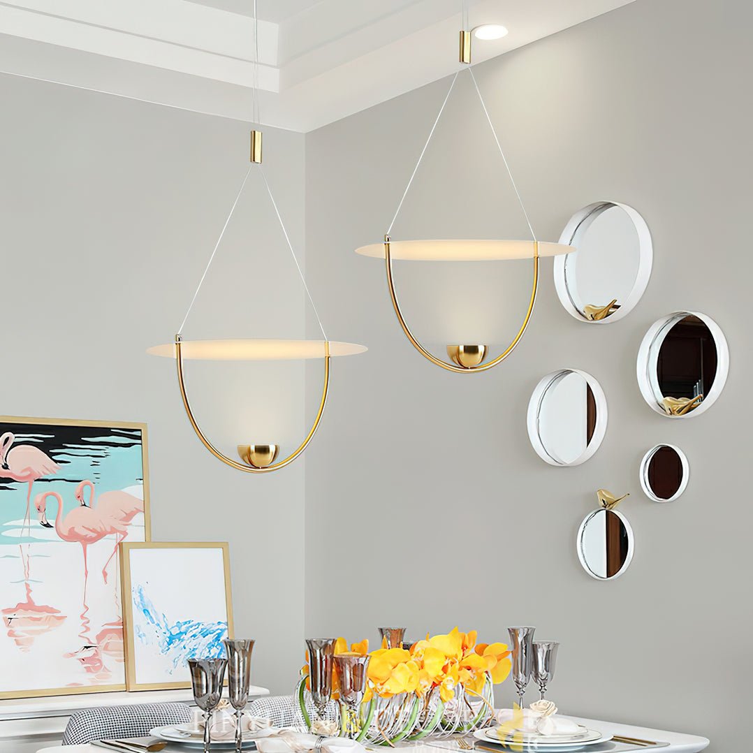 Vecaros lámpara colgante moderna minimalista en disco