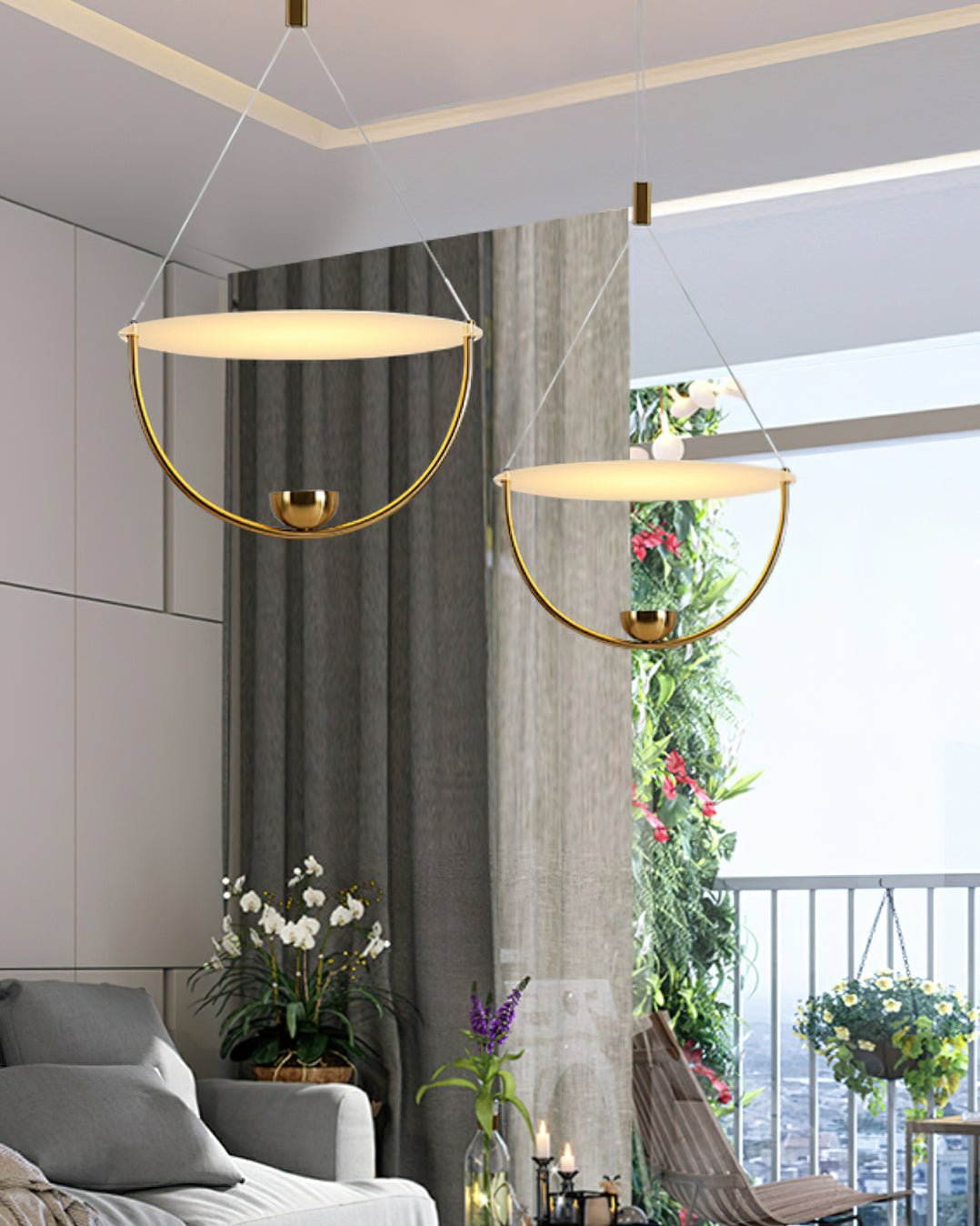 Vecaros lámpara colgante moderna minimalista en disco