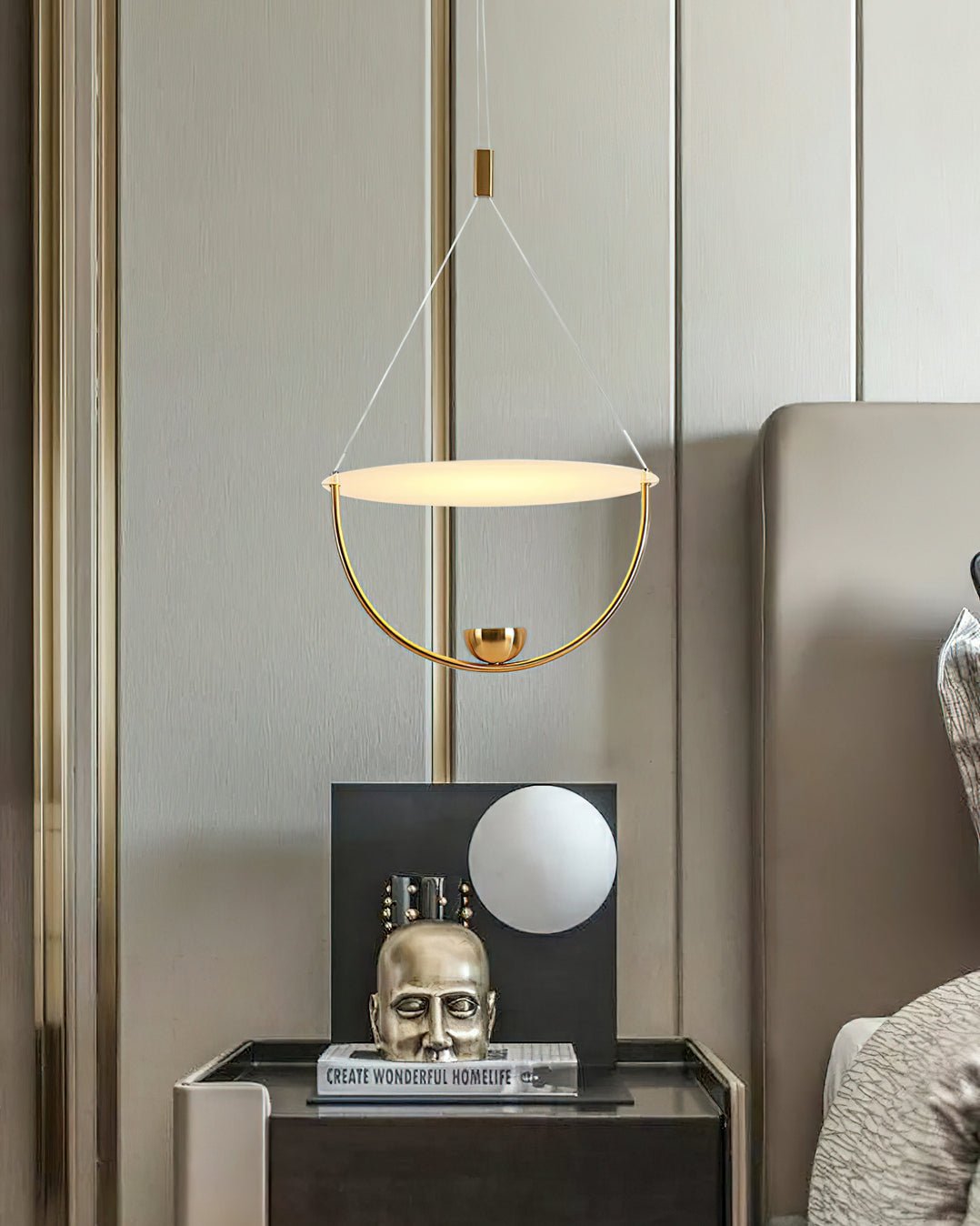 Vecaros lámpara colgante moderna minimalista en disco
