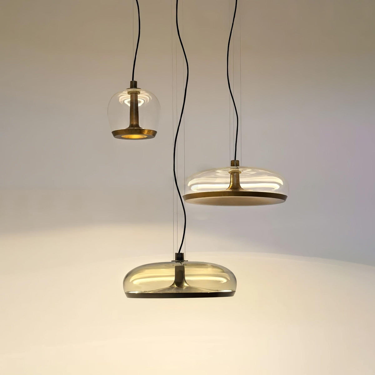 Cotalor lámpara colgante LED de vidrio estilo nórdico