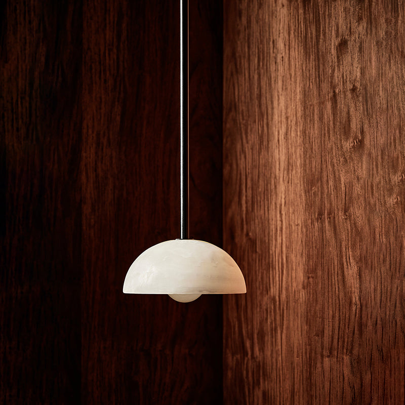 Eronex lámpara colgante moderna minimalista de elegancia en latón y vidrio