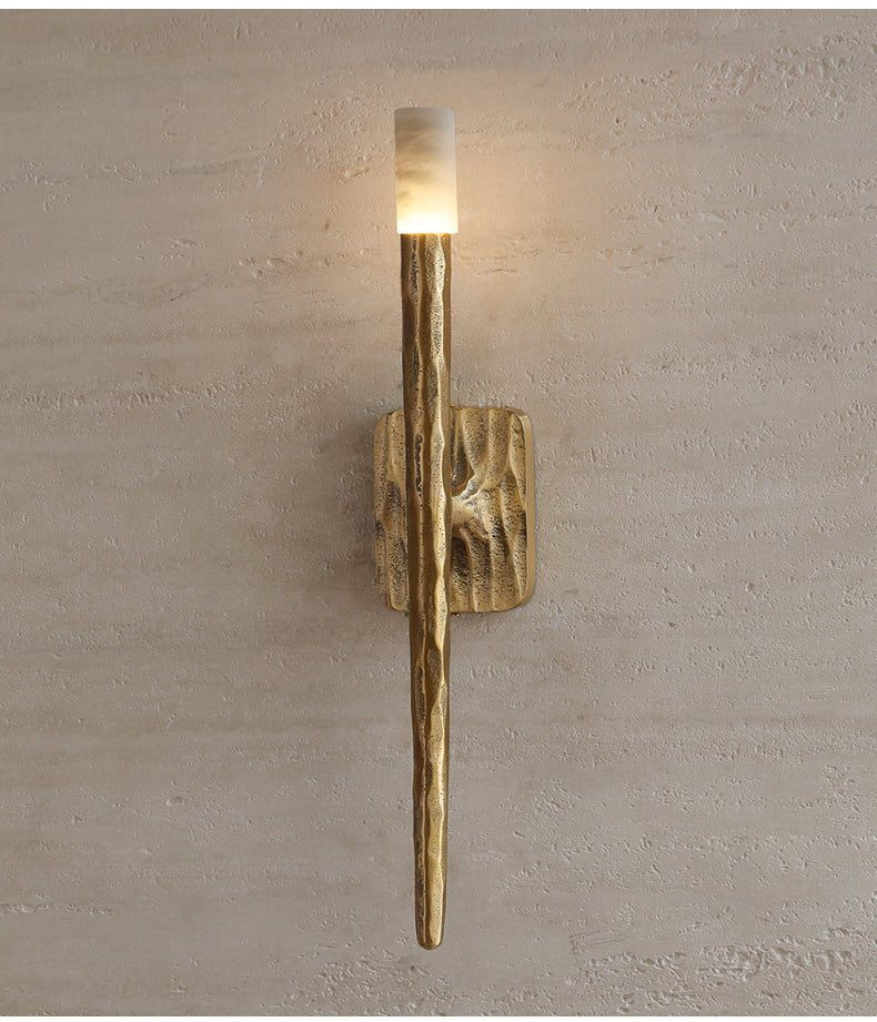 Julius aplique de pared alabastro cilíndrico minimalista