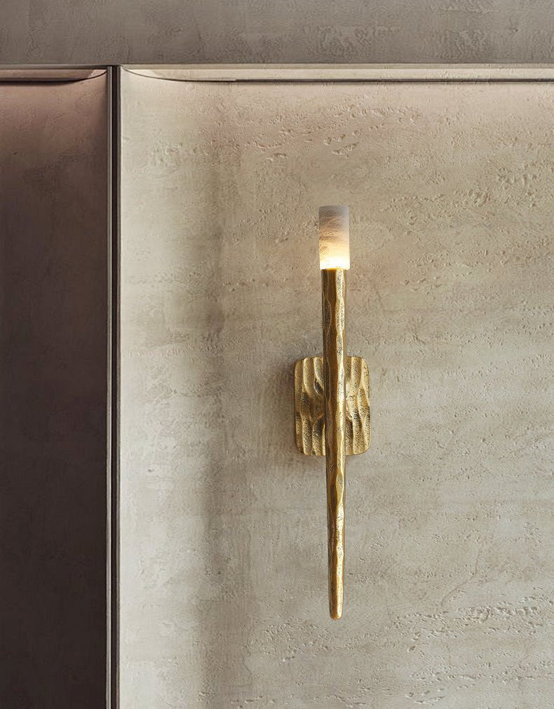 Julius aplique de pared alabastro cilíndrico minimalista