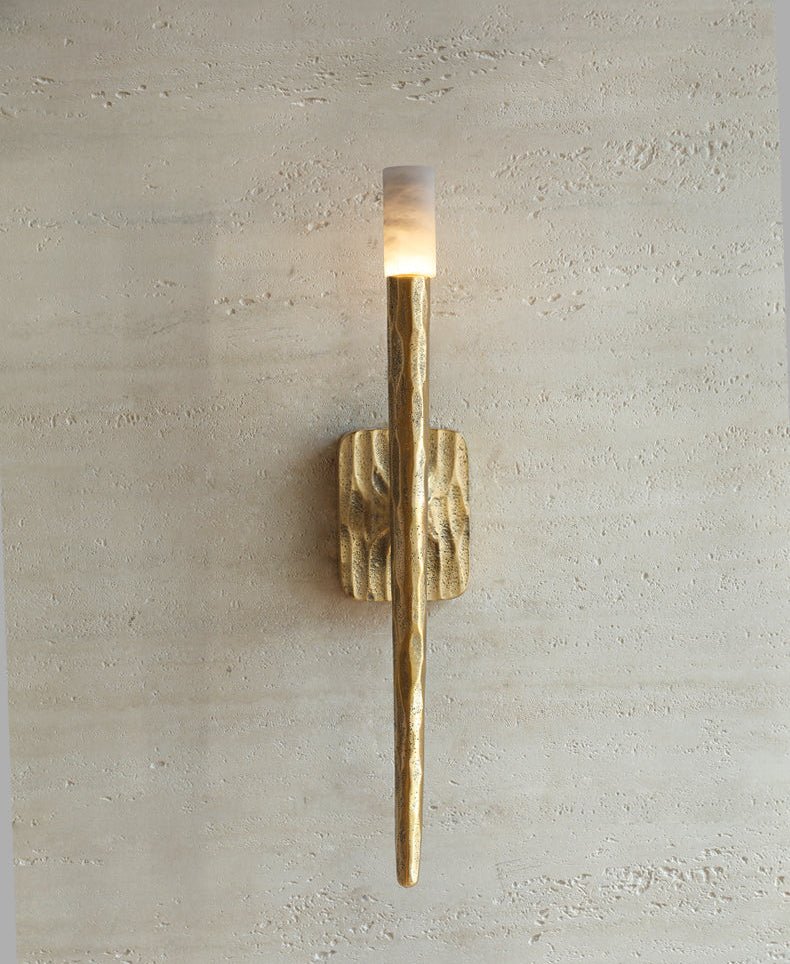 Julius aplique de pared alabastro cilíndrico minimalista