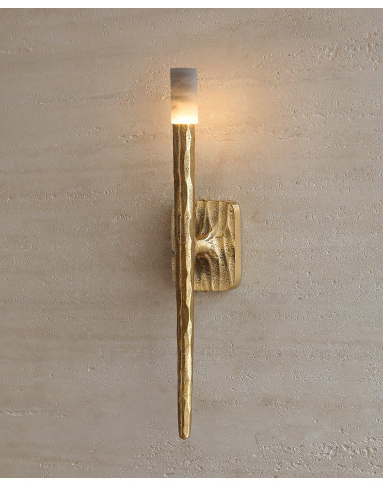 Julius aplique de pared alabastro cilíndrico minimalista