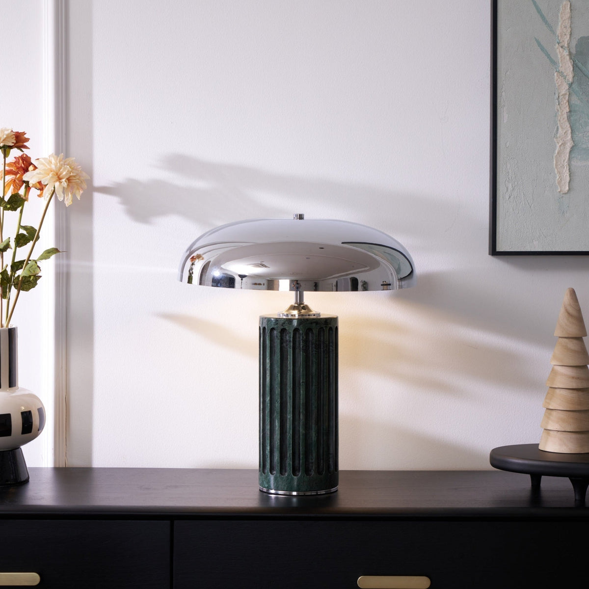 Zenith lámpara de mesa moderna de mármol