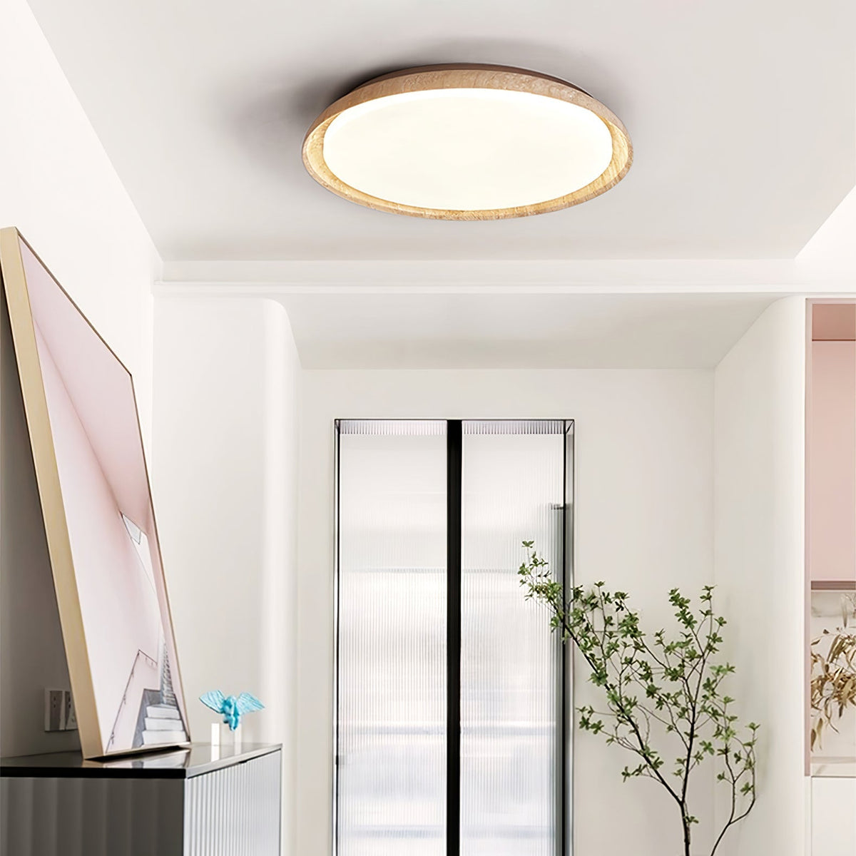 Elvinila Luz de Techo Minimalista de Travertino