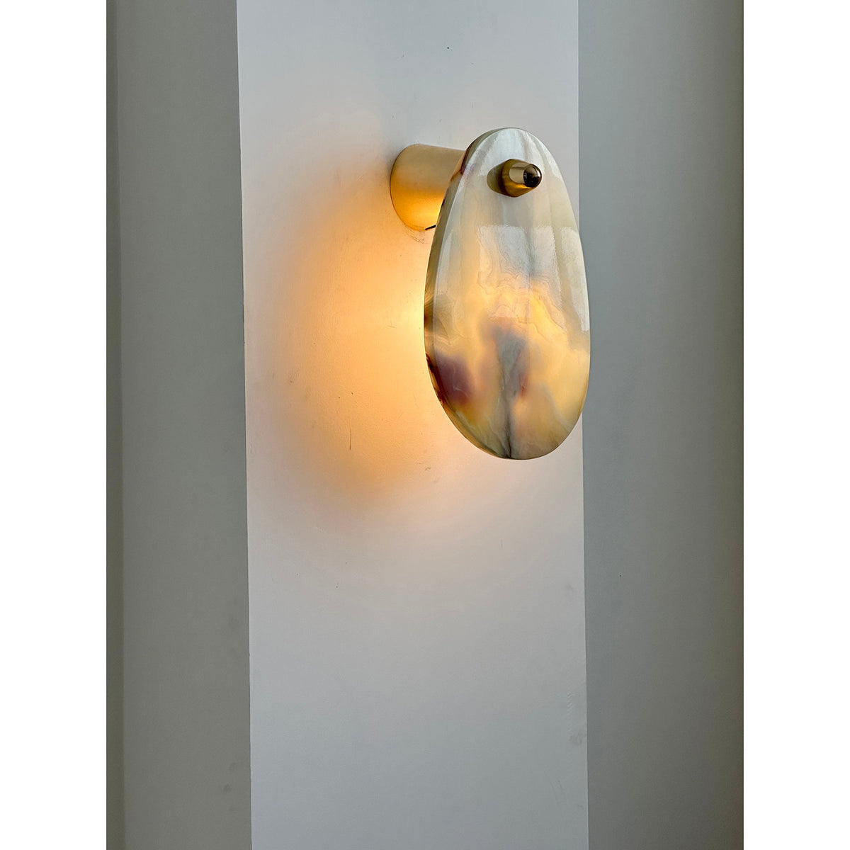 Norduvys aplique de pared moderno de mármol y metal lujoso