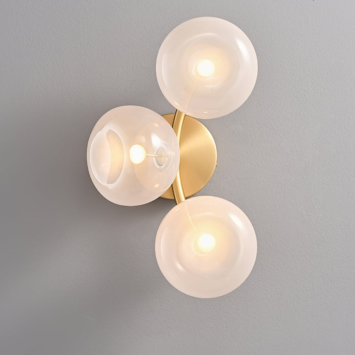 Velarina aplique de pared vidrio Metal