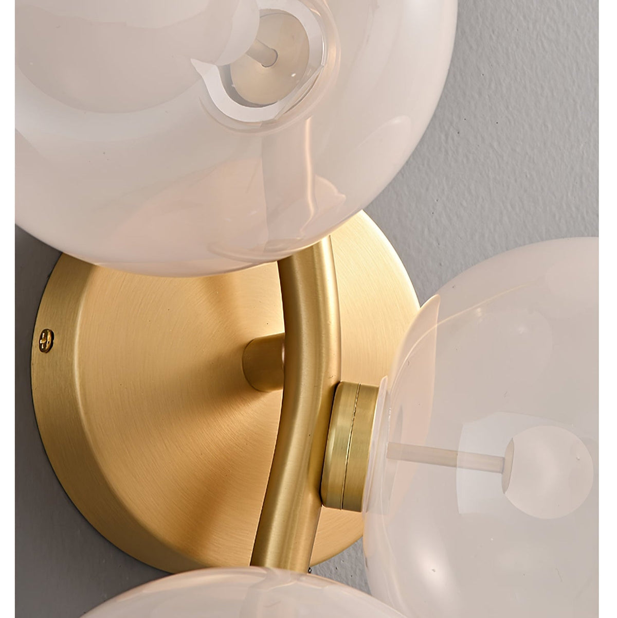 Velarina aplique de pared vidrio Metal