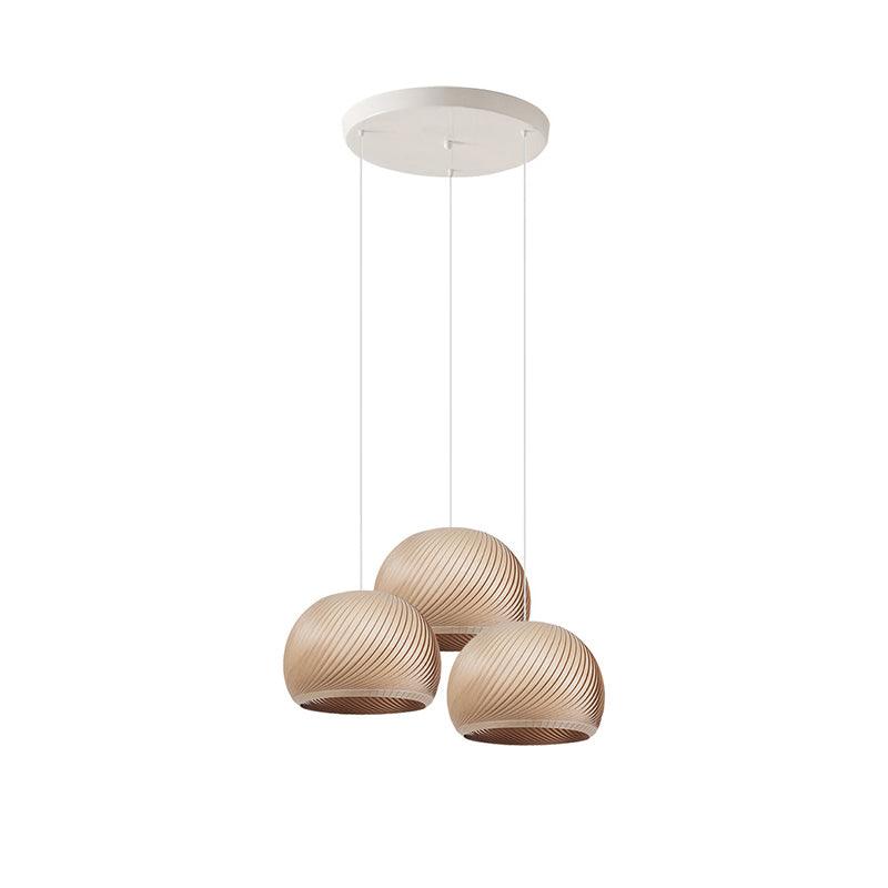 Biltes lámpara colgante vintage de madera