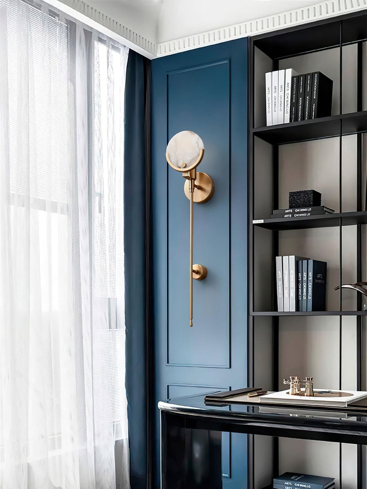 Aminex aplique de pared esfera alabastro