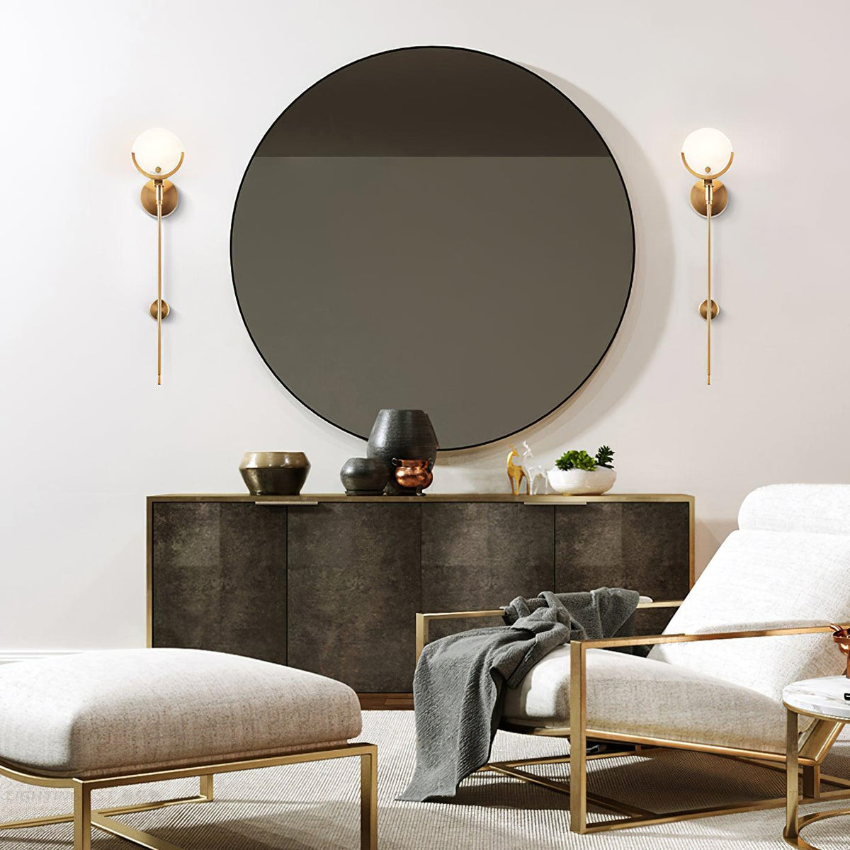 Aminex aplique de pared esfera alabastro