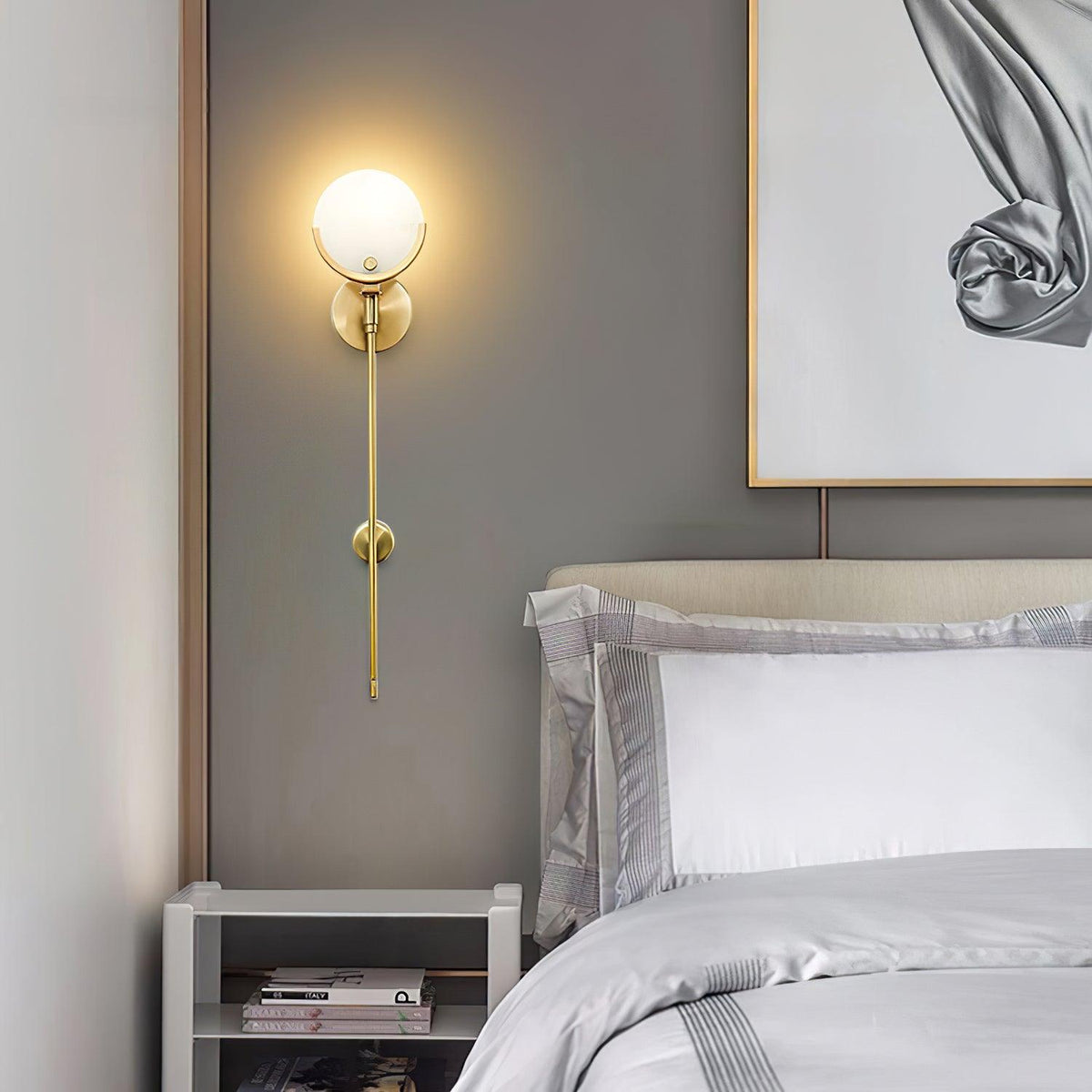 Aminex aplique de pared esfera alabastro