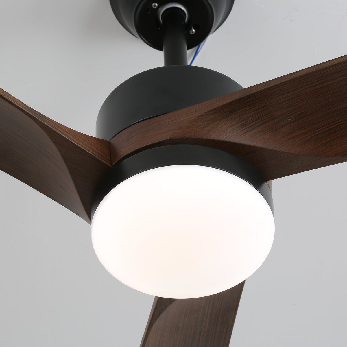 Evraeis ventilador de techo con luz moderno de madera