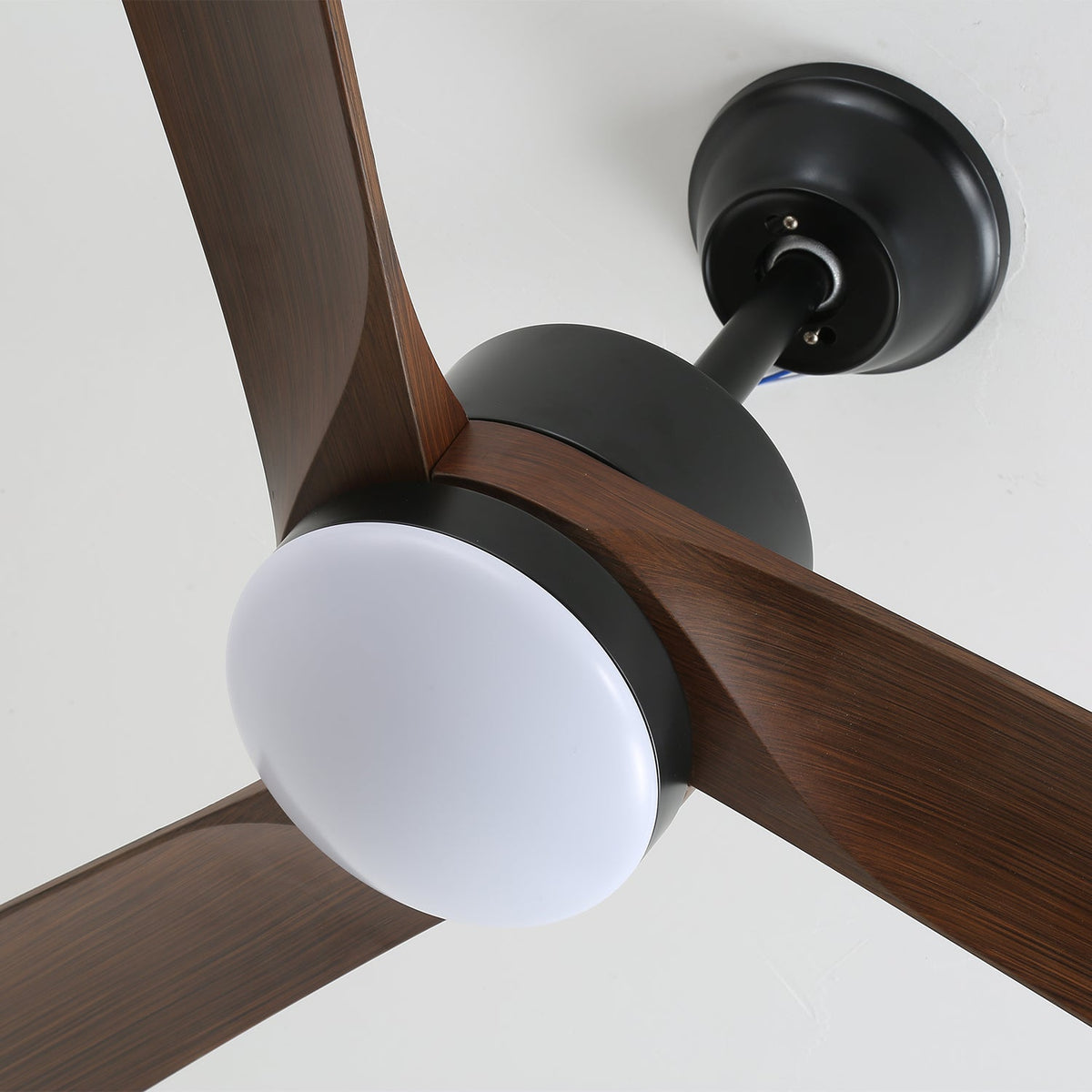 Evraeis ventilador de techo con luz moderno de madera