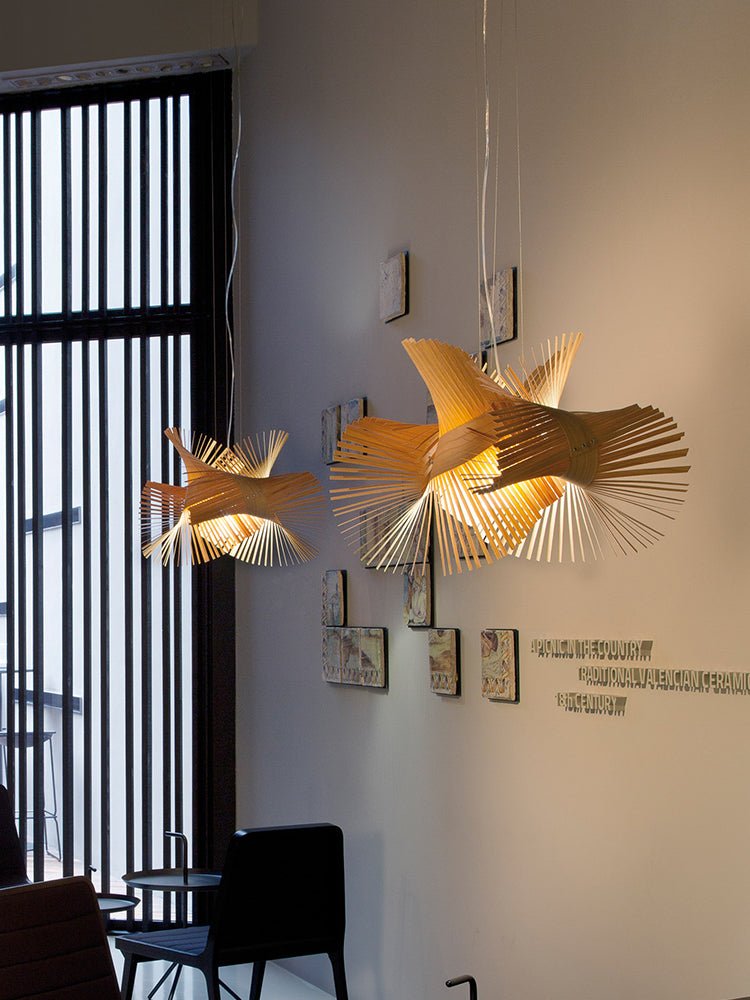 Avian lámpara colgante Flair de madera