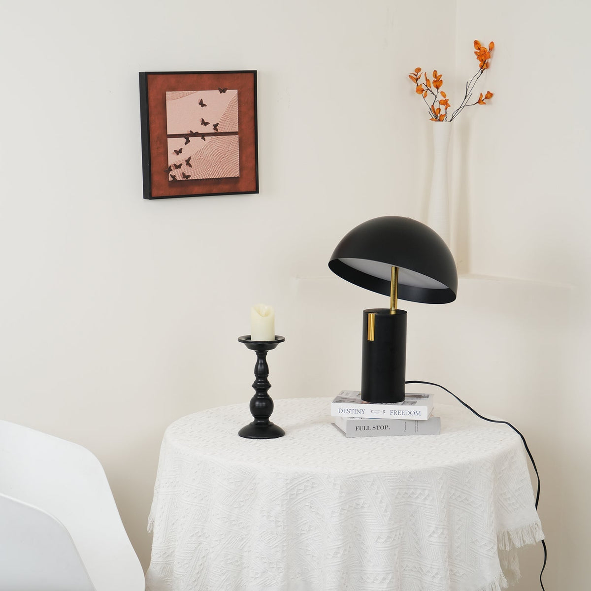 Veroca lámpara de mesa de acero industrial