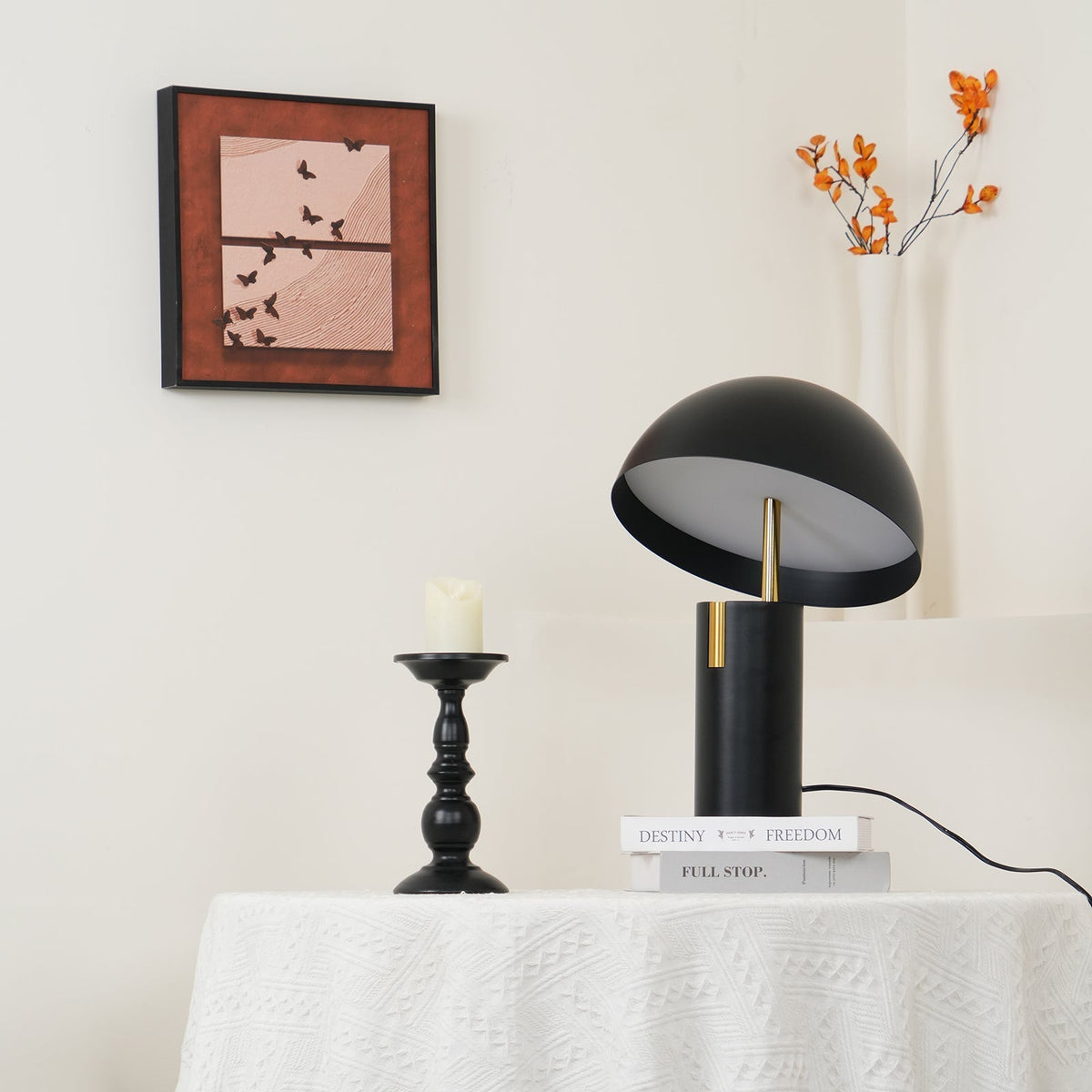 Veroca lámpara de mesa de acero industrial