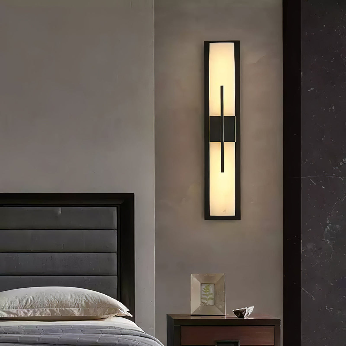 Vellmure aplique de pared gemelo en alabastro
