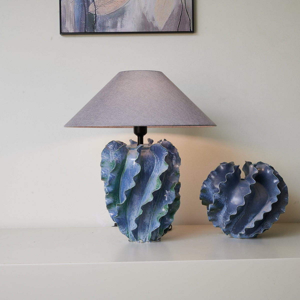 Gerald lámpara de mesa moderna en cerámica