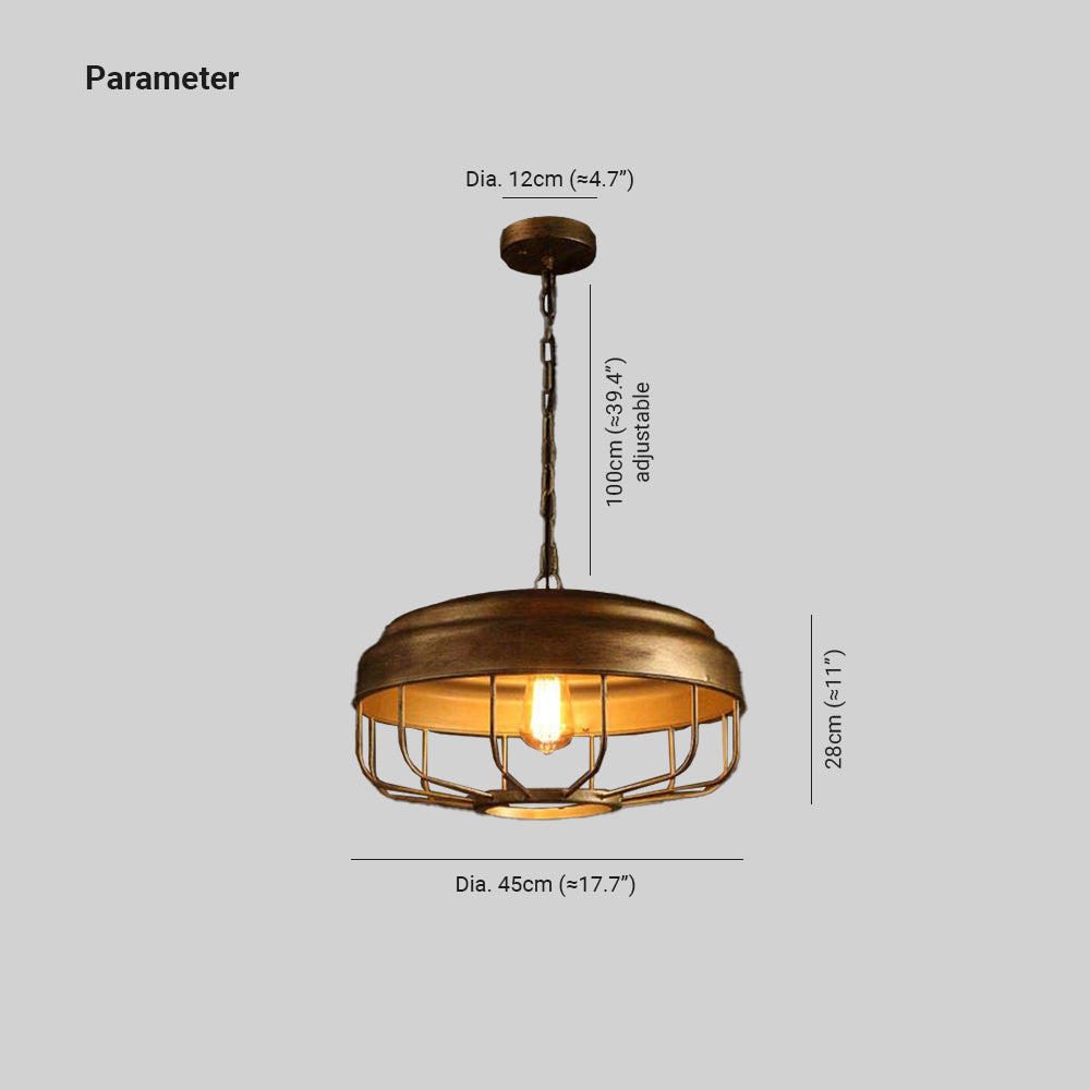 Silva Industrial LED Lámpara colgante Metal/Vidrio Comedor/Dormitorio