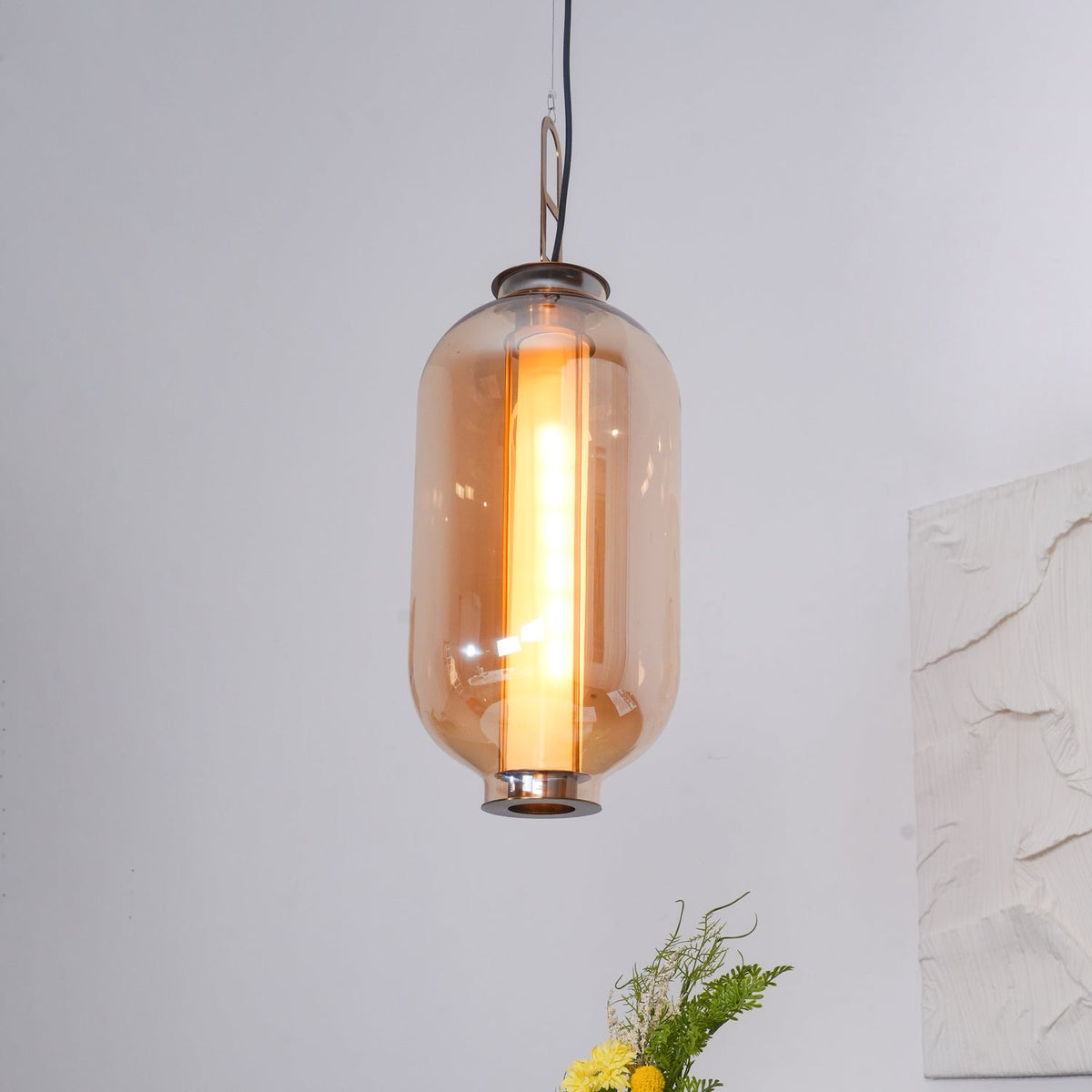 Uphaos lámpara colgante moderna minimalista de vidrio