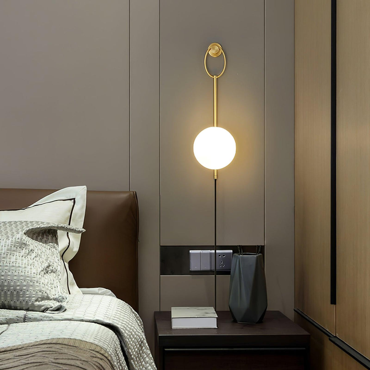 Selaella aplique de pared minimalista