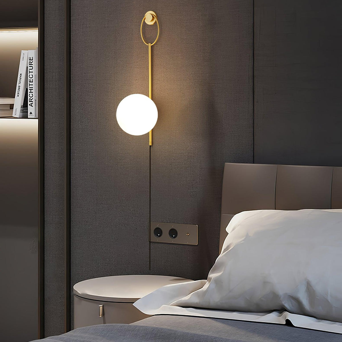 Selaella aplique de pared minimalista