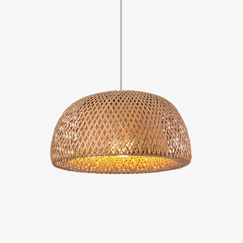Nostor lámpara colgante de bambú estilo retro vintage