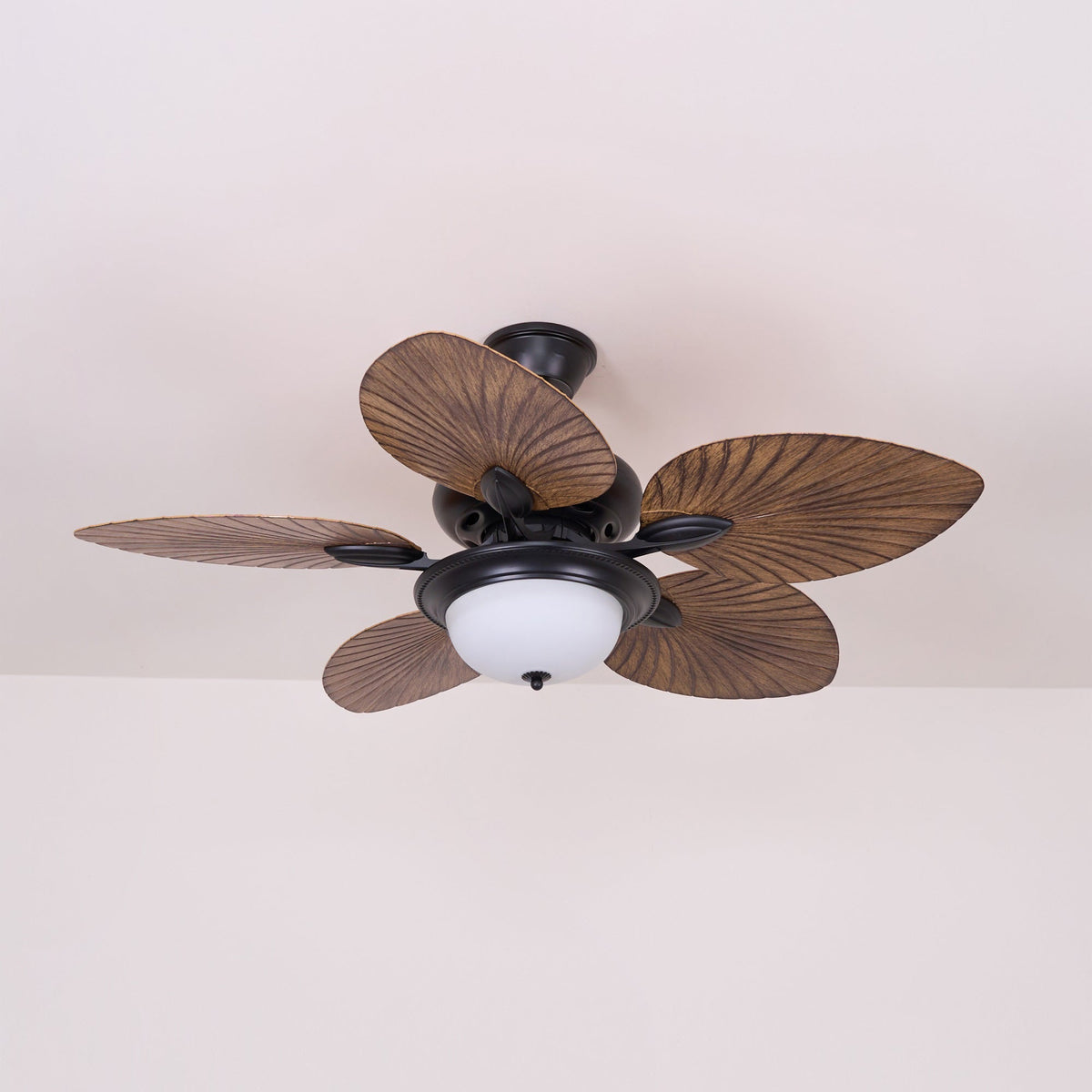 Virel ventilador de techo con luz de madera tropical