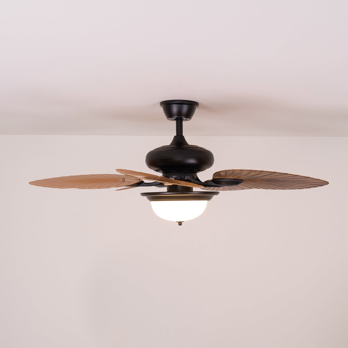 Virel ventilador de techo con luz de madera tropical