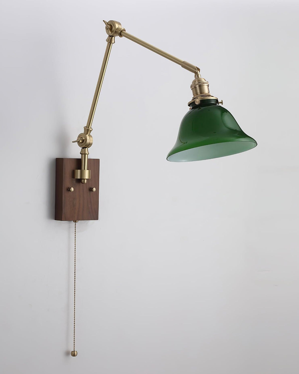 Velra aplique de pared de madera de nogal con brazo ajustable