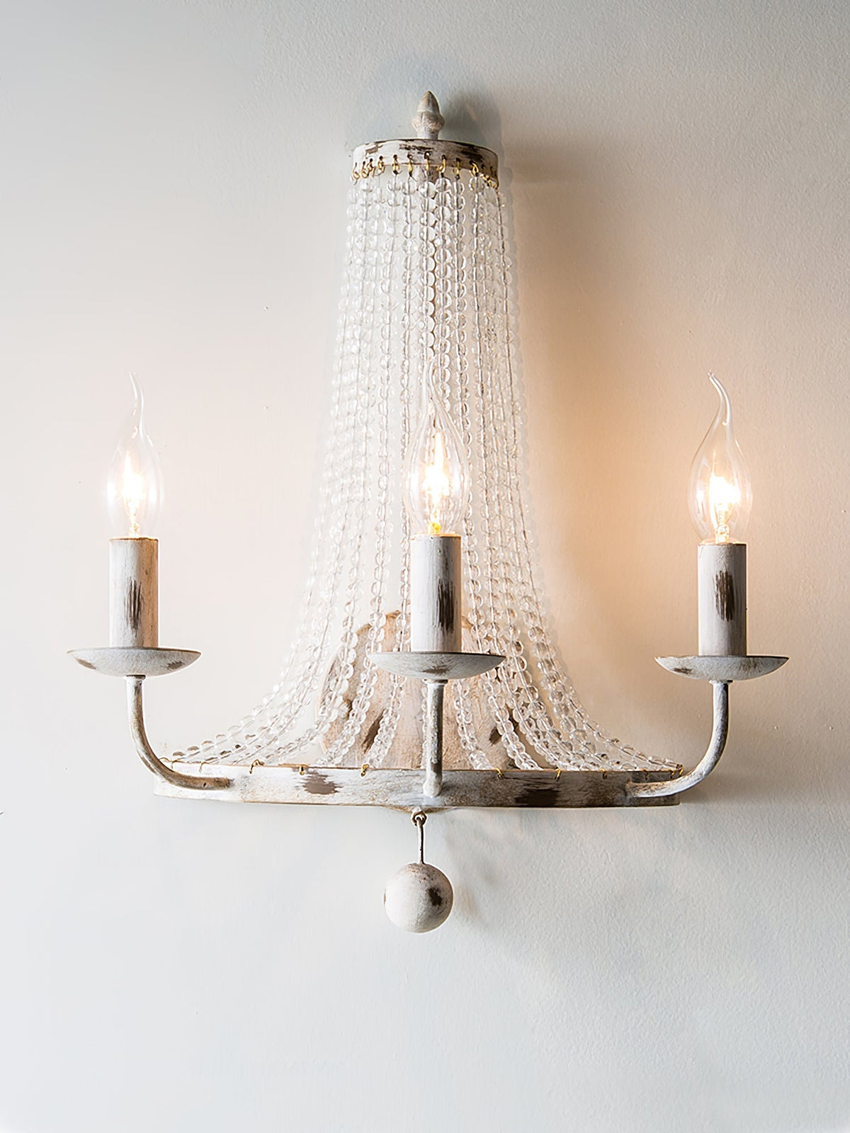 Arvela aplique de pared vintage industrial de cristal
