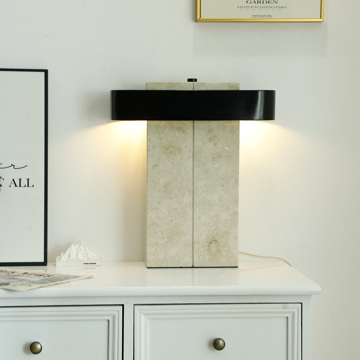 Abram lámpara de mesa moderna de mármol