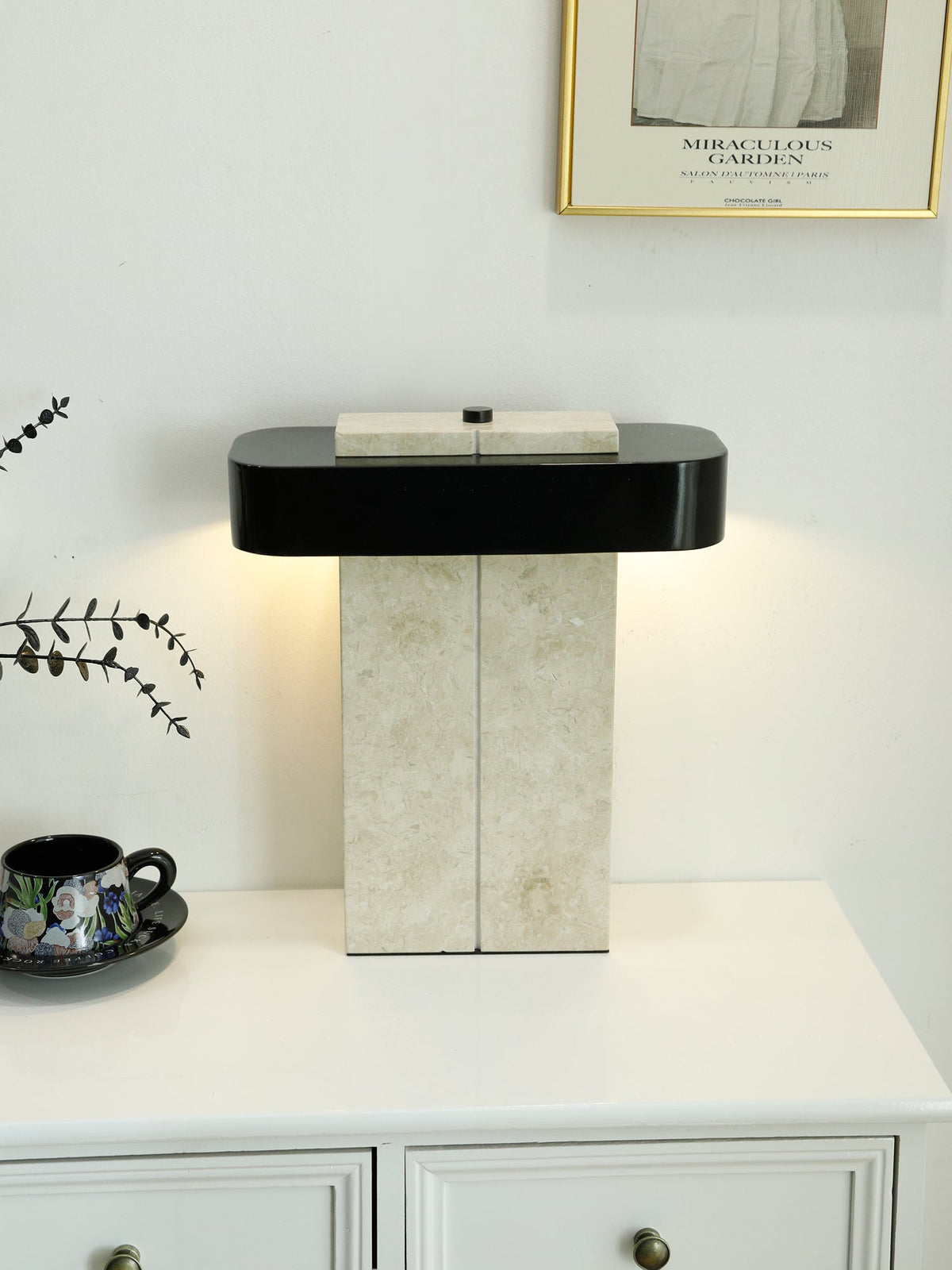 Abram lámpara de mesa moderna de mármol
