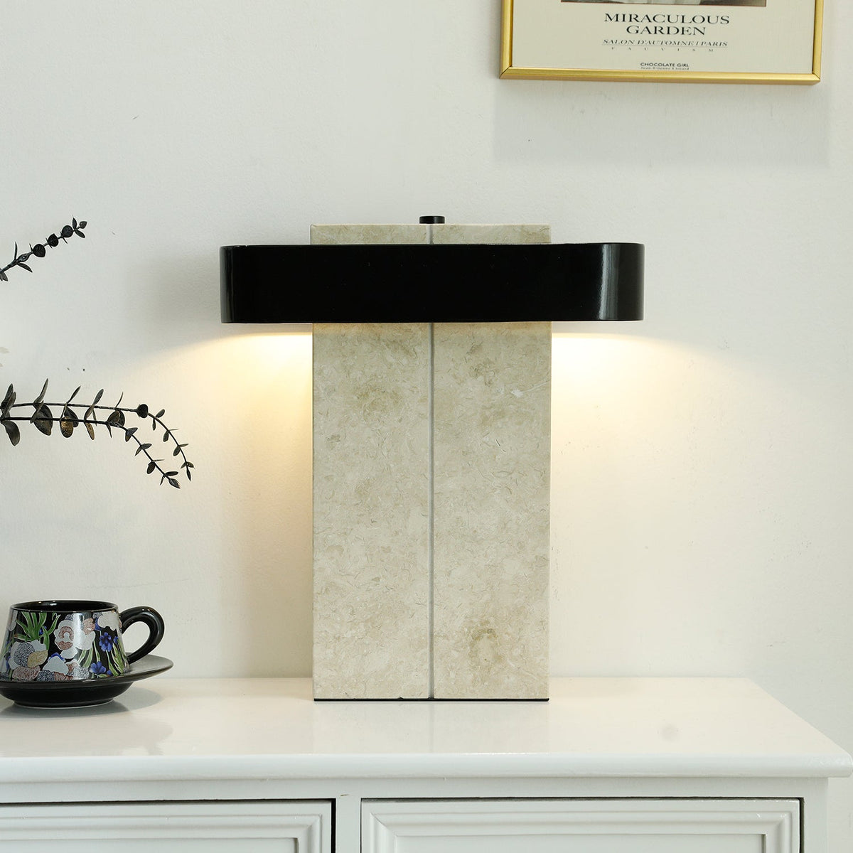 Abram lámpara de mesa moderna de mármol