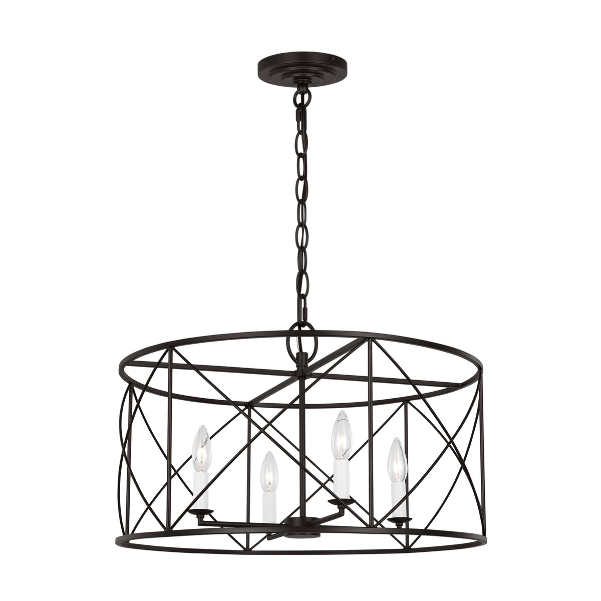 Waegnuvyu lámpara de araña moderna minimalista vintage industrial de metal con farol