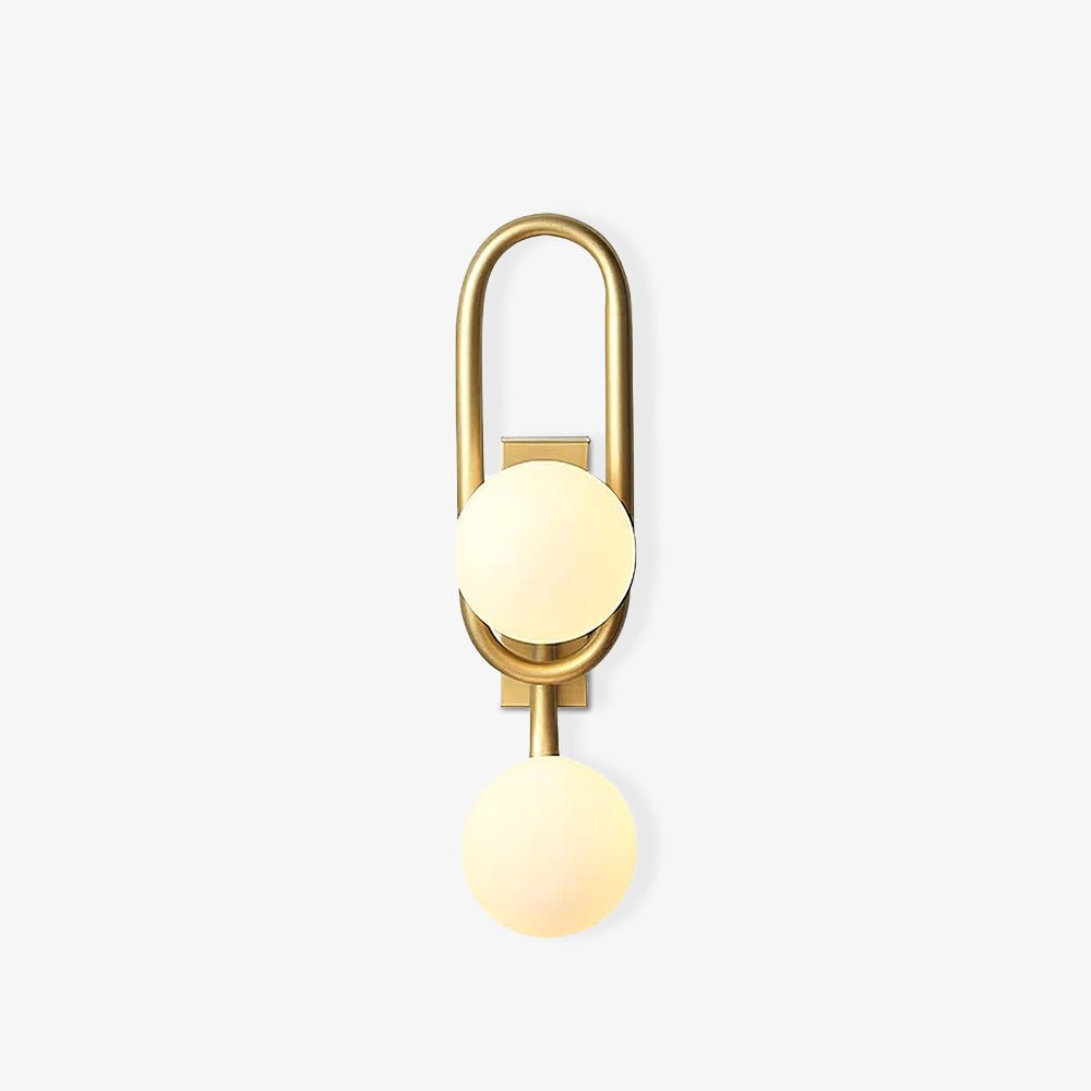 Alphaia aplique de pared moderno minimalista de vidrio