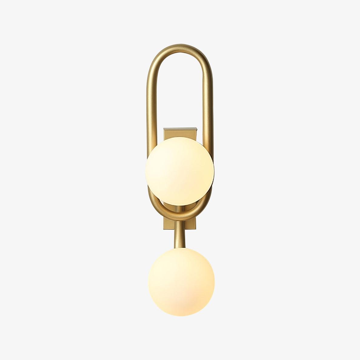 Alphaia aplique de pared moderno minimalista de vidrio