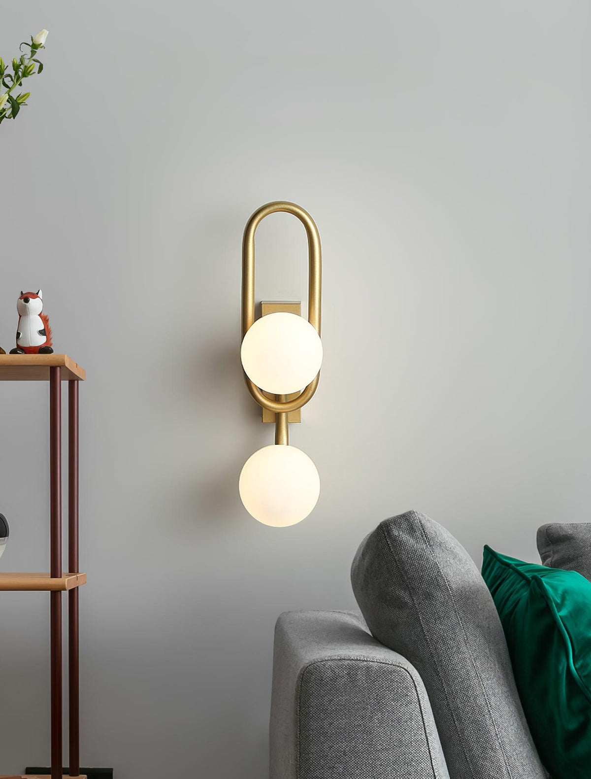 Alphaia aplique de pared moderno minimalista de vidrio